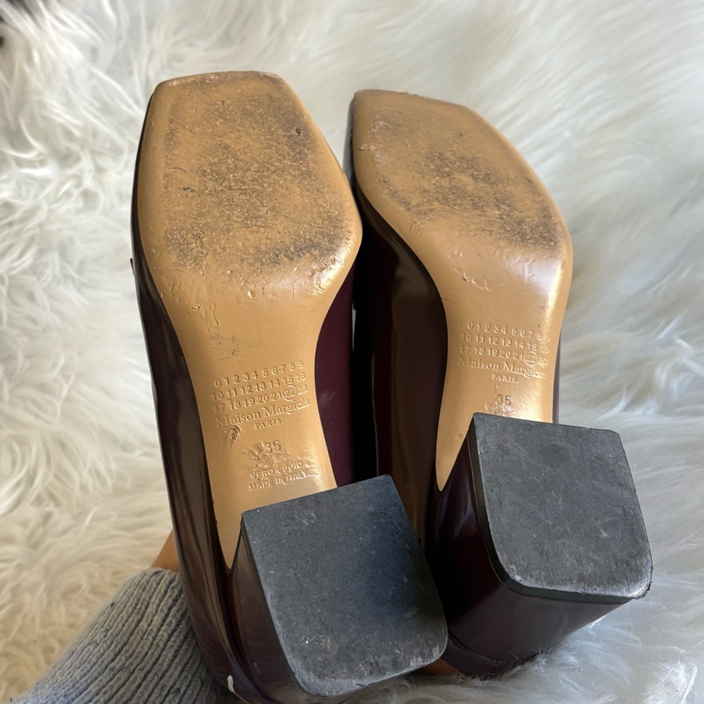 Maison Martin Margiela Women's Burgundy Heels - Picture 4 of 8